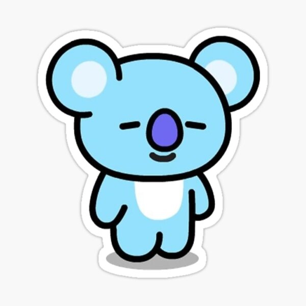 bt21 koala stickers redbubble