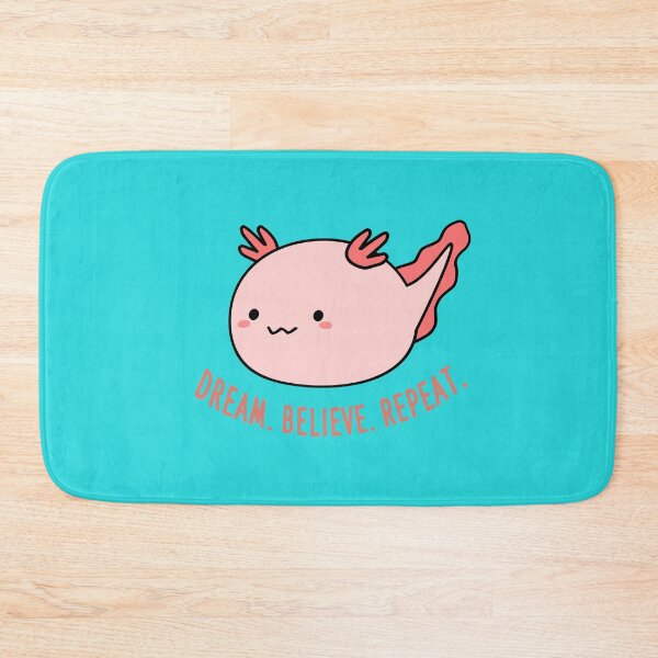 Item preview, Round And Pretty Dreamer Leucistic Axolotl  designed and sold by lazarosdesign.