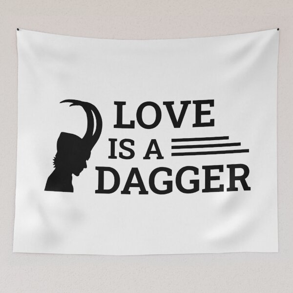 Item preview, Love Is a Dagger (Black) designed and sold by FilipeFerreira.