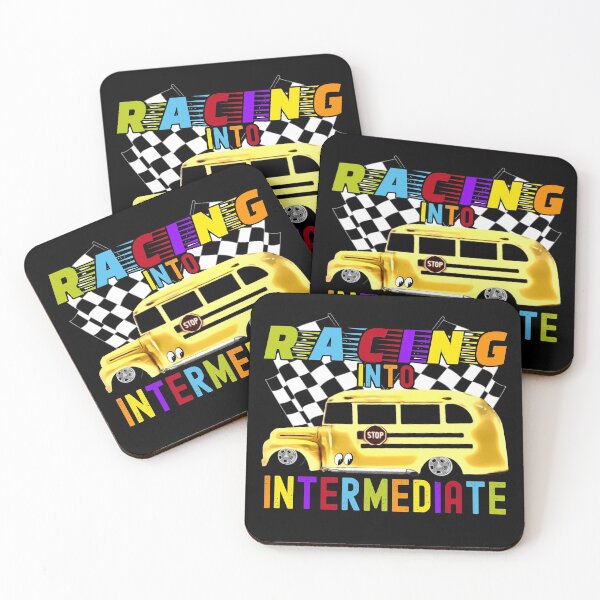 Item preview, Racing into Intermediate Back to School Hot Rod Racing Bus designed and sold by CharJens.