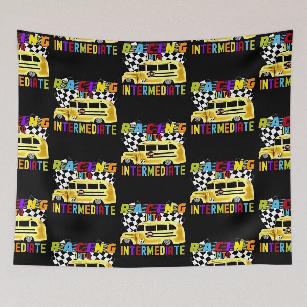 Item preview, Racing into Intermediate Back to School Hot Rod Racing Bus designed and sold by CharJens.