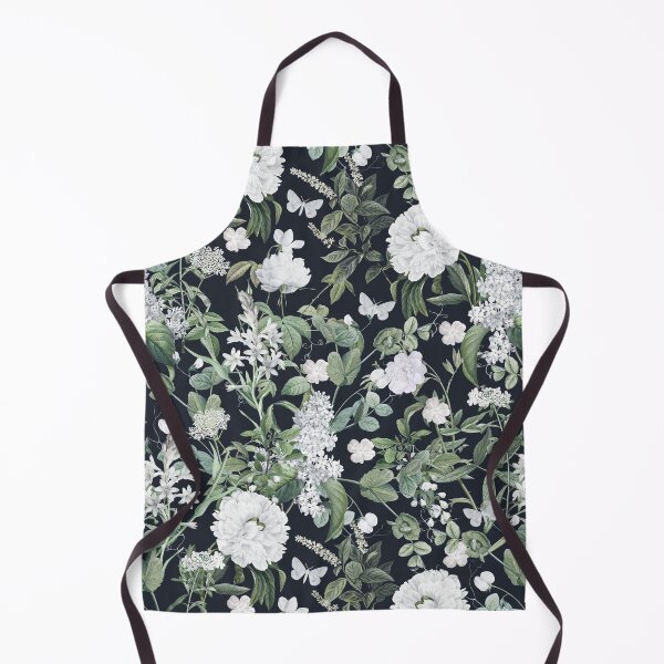 Item preview, Vintage White Flower Botanical Pattern designed and sold by PaperAesthetic.