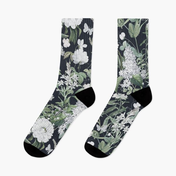 Item preview, Vintage White Flower Botanical Pattern designed and sold by PaperAesthetic.