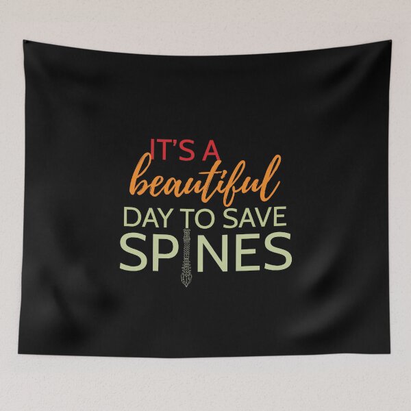 Item preview, It's It's beautiful day to save spine funny funny chiropractic women and men designed and sold by patroart.