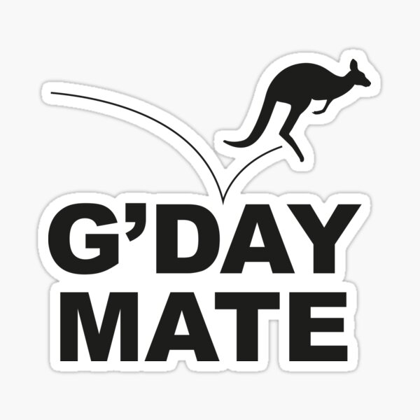 Item preview, gday mate designed and sold by justplainwords.