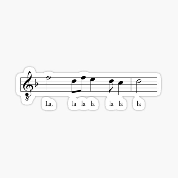 Hadestown Melody (with words) Sticker