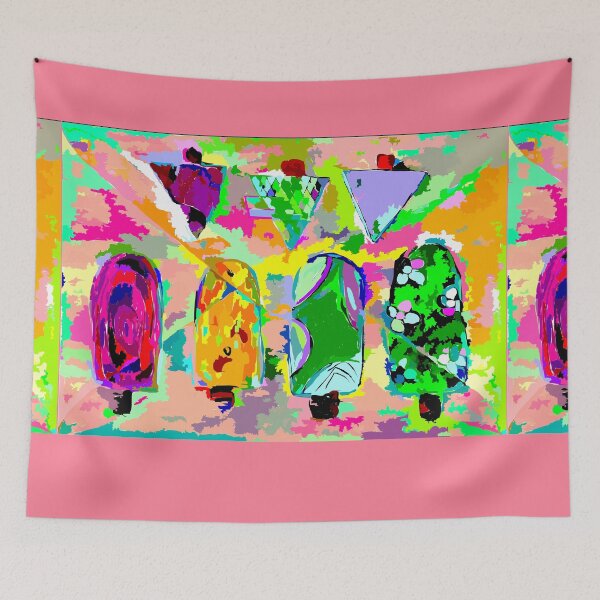 Item preview, My Ice creams on rose pink designed and sold by LATIGO BAYNE.