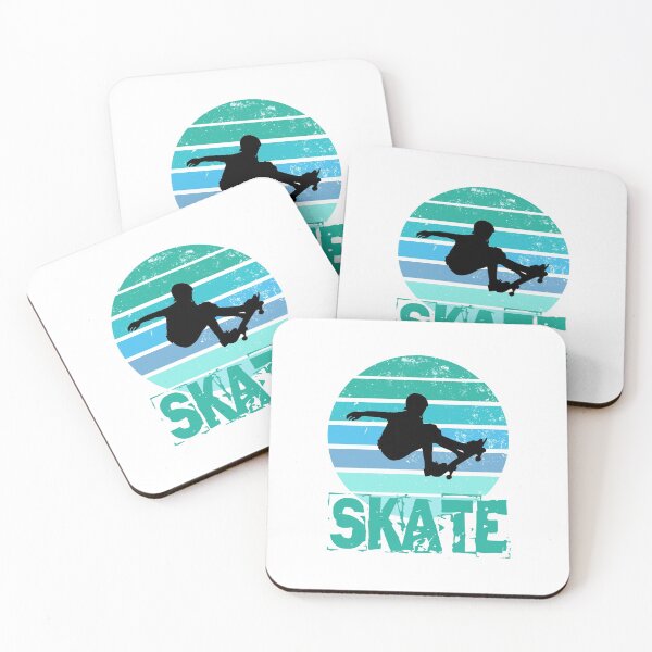 Item preview, Skate Skateboarder Vintage Sunset Blues  designed and sold by LarkDesigns.
