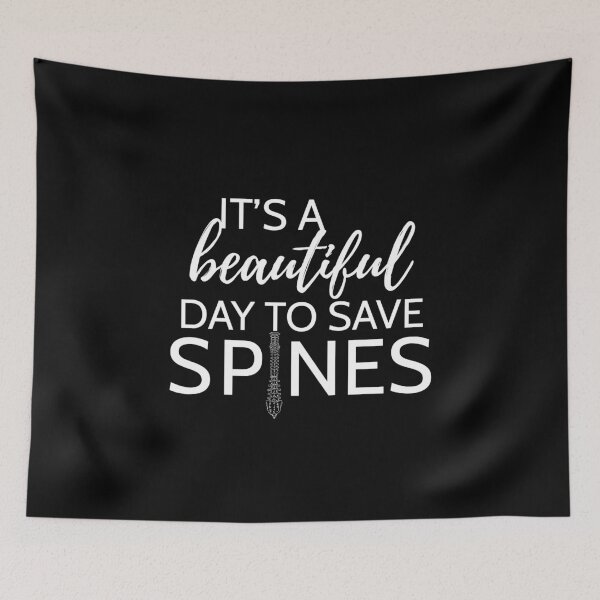 Item preview,  It's It's beautiful day to save spine funny funny chiropractic women and men designed and sold by patroart.