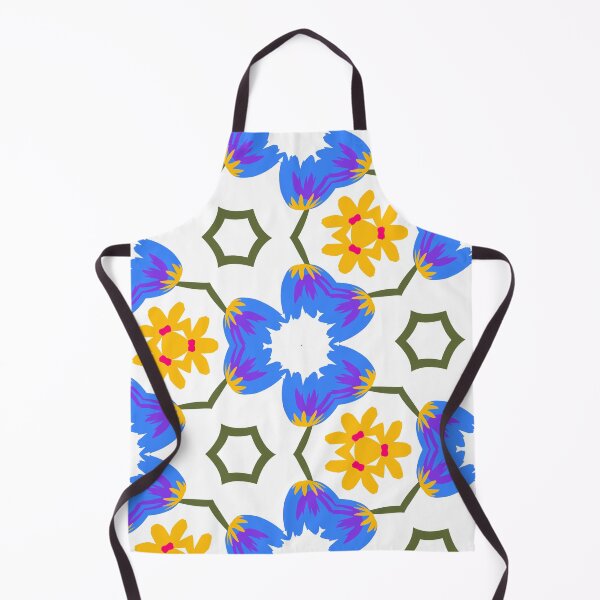 Artikelvorschau, Super Bright and Colorful Geometric Seamless Pattern of Orange an Yellow Flowers entworfen und verkauft von cozycaroline.