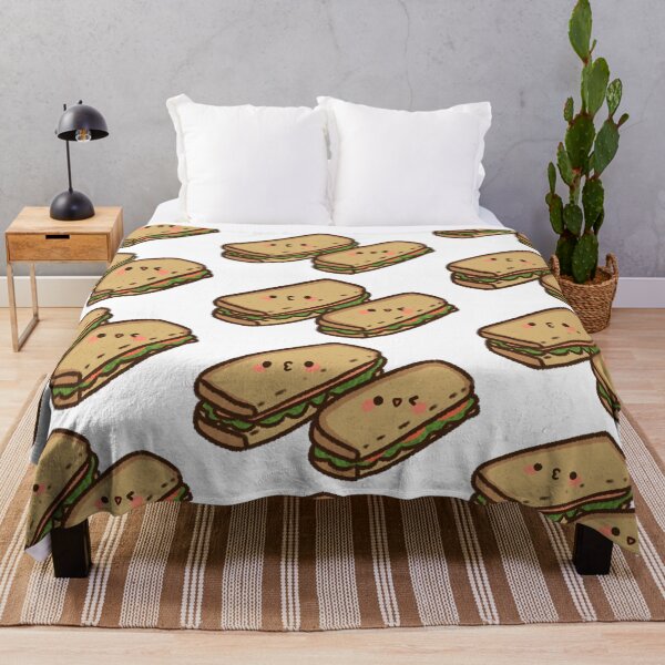 Item preview, Kawaii Healthy Sandwich Smiling Cutely designed and sold by GLwithUs.