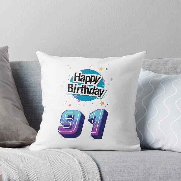 Item preview, Happy birthday - 91 Years - Fashion birthday gift designed and sold by Etpramouss.