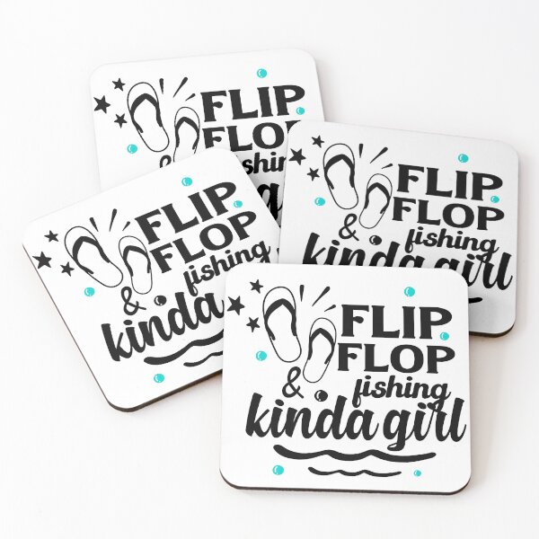 Item preview,  im flip flops and fishing kinda girl happy summer holiday at the beach for mom for sister or for friend designed and sold by mydreamcatcher.
