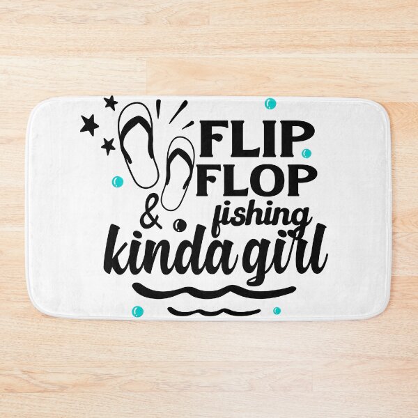 Item preview,  im flip flops and fishing kinda girl happy summer holiday at the beach for mom for sister or for friend designed and sold by mydreamcatcher.
