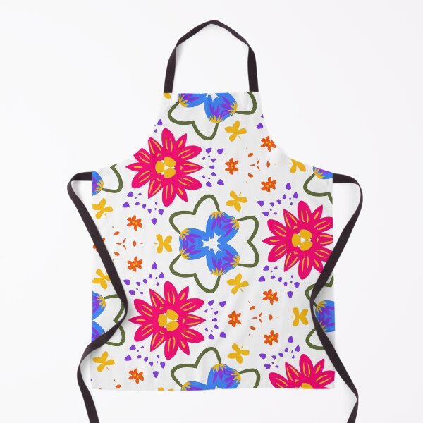 Item preview, Super Bright and Colorful Geometric Seamless Pattern of Orange an Yellow Flowers designed and sold by cozycaroline.