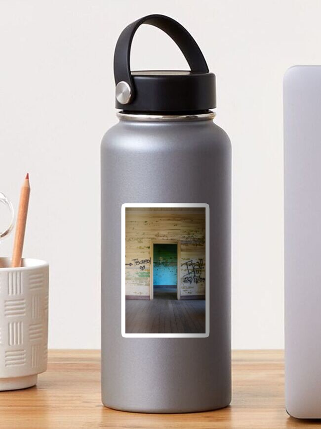 Thumbnail 1 of 3, Sticker, Blue Room - Abandoned Sanatorium in Costa Rica designed and sold by StephVonAwesome.