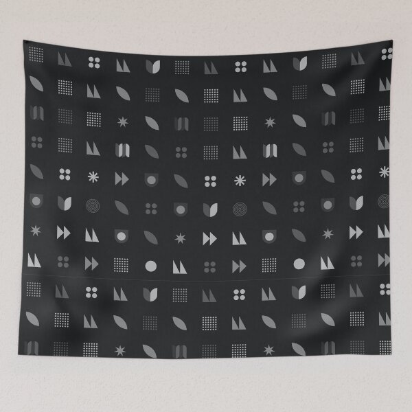 Item preview, Black Geometric pattern designed and sold by Colandia.
