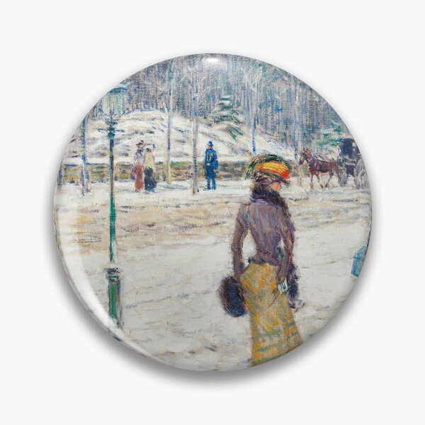 Item preview, Impressionist Art New York Street (1902) by Frederick Childe Hassam designed and sold by Designedbysm.