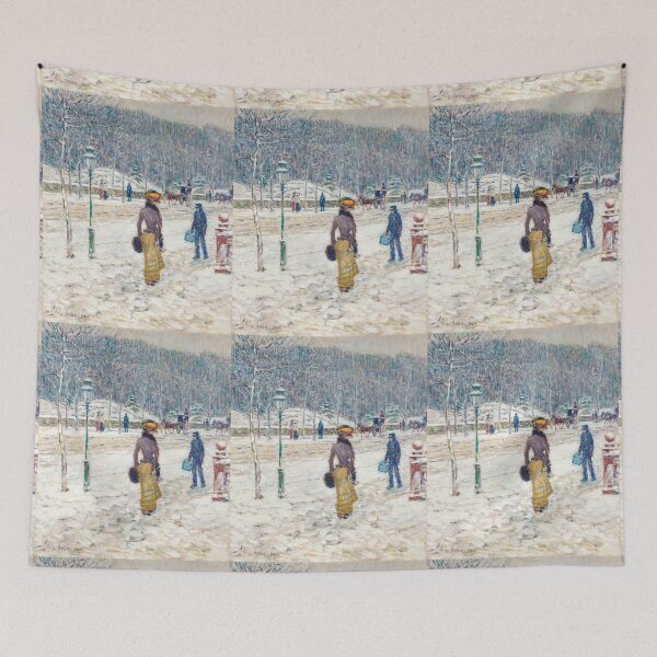 Item preview, Impressionist Art New York Street (1902) by Frederick Childe Hassam designed and sold by Designedbysm.