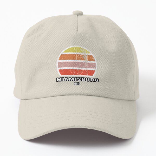 Miamisburg Ohio Abstract Vintage Sunset American Cities Souvenir Dad Hat