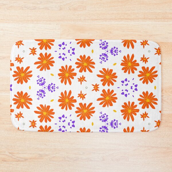 Item preview, Super Bright and Colorful Geometric Seamless Pattern of Orange an Yellow Flowers designed and sold by cozycaroline.