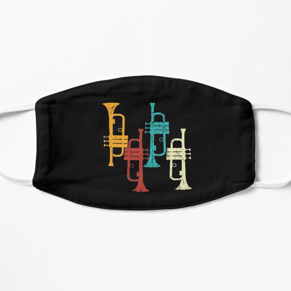trumpet retro Flat Mask
