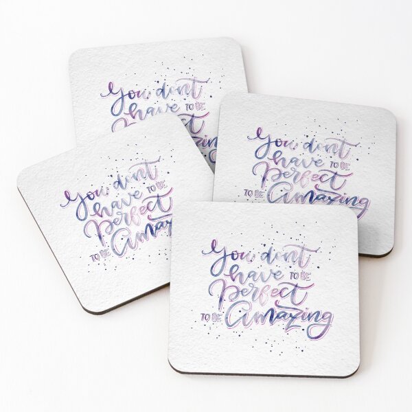 Item preview, Lettering: You don't have to be perfect designed and sold by GrayCatGraphics.