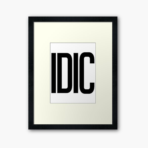 Infinite Diversity in Infinite Combinations Framed Art Print