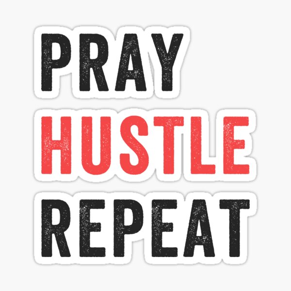 Item preview, Entrepreneur Gifts Pray Hustle Repeat designed and sold by Mesyo.