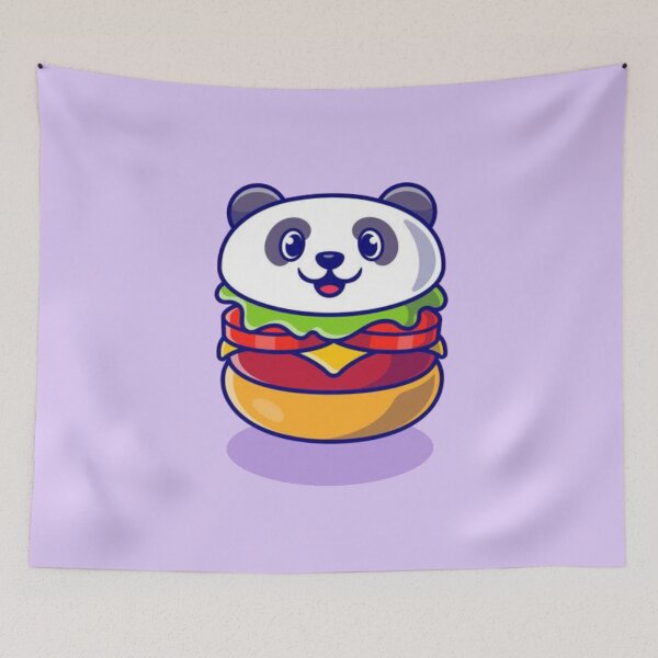 Item preview, Panda Burger designed and sold by kawaiistudio.
