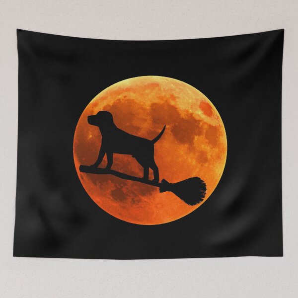 Item preview, Beagle Dog Silhouette Moon Halloween designed and sold by alaechamlal.
