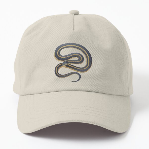Garter Snake painting (no background) Dad Hat