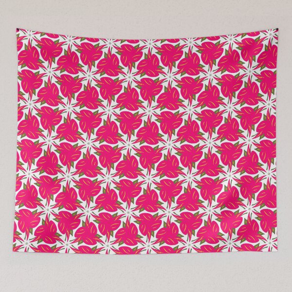Artikelvorschau, Super Bright and Colorful Geometric Seamless Pattern of Hot Pink Twirls entworfen und verkauft von cozycaroline.