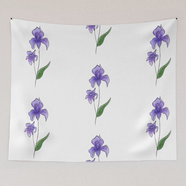 Item preview, Watercolor Purple Iris Flower designed and sold by Unish.