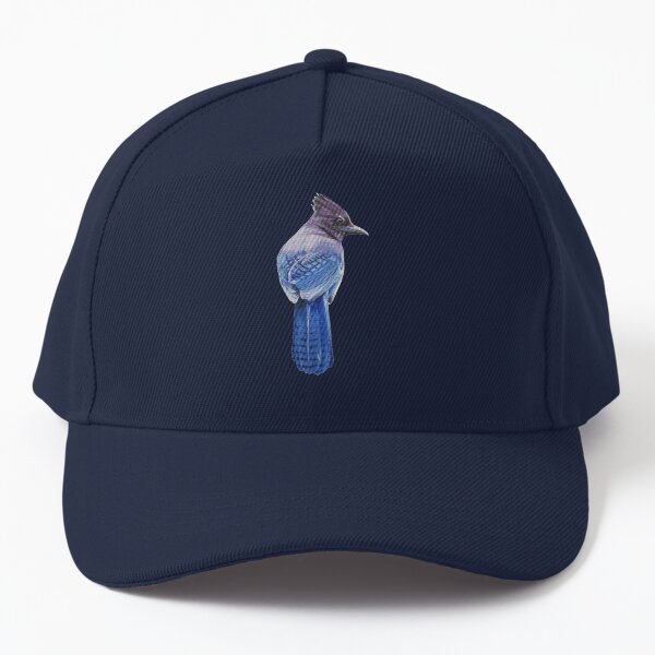 Steller's Jay - bird painting (no background) Baseball Cap