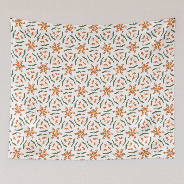 Artikelvorschau, Super Bright and Colorful Geometric Seamless Pattern of Orange and Yellow Windmills entworfen und verkauft von cozycaroline.