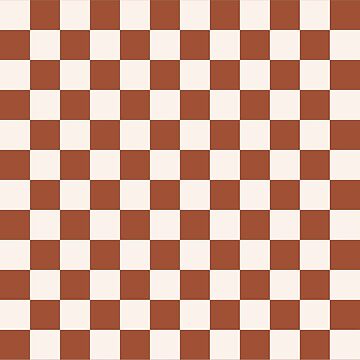 Check Rust Checkered Checkerboard Geometric Earth Tones Terracotta Modern  Minimal Chocolate Pattern Framed Mini Art Print by Daily Regina Designs