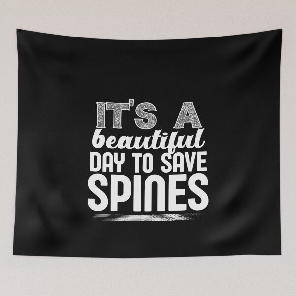 Item preview, It's It's beautiful day to save spine funny funny chiropractic women and men designed and sold by patroart.