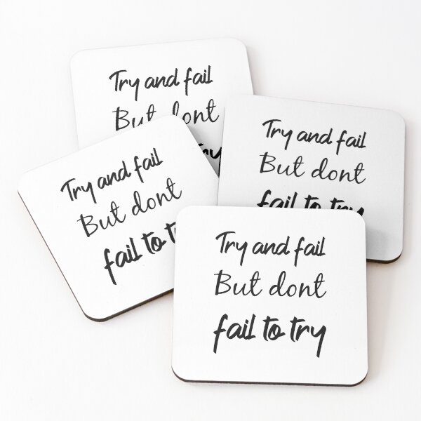 Item preview, Try and Fail But Dont Fail To Try - Life Goals Motivation designed and sold by Shop-collection.