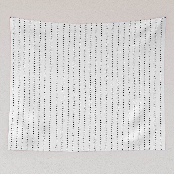 Item preview, Dotted Lines Black On White designed and sold by Me And The Moon.