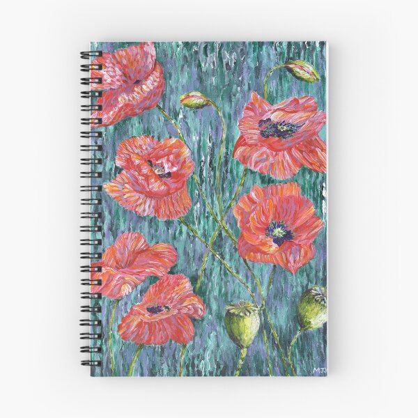 Item preview, Poppies contemporary painting designed and sold by Marion Yeo.