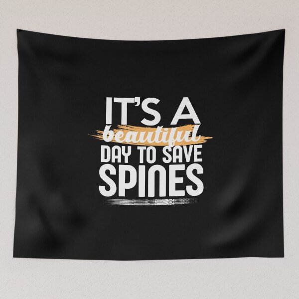 Item preview, It's It's beautiful day to save spine funny funny chiropractic women and men designed and sold by patroart.