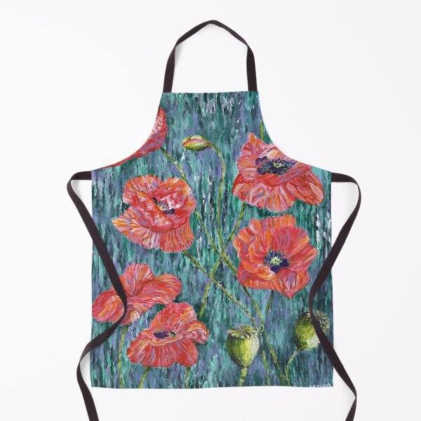 Item preview, Poppies contemporary painting designed and sold by Marion Yeo.