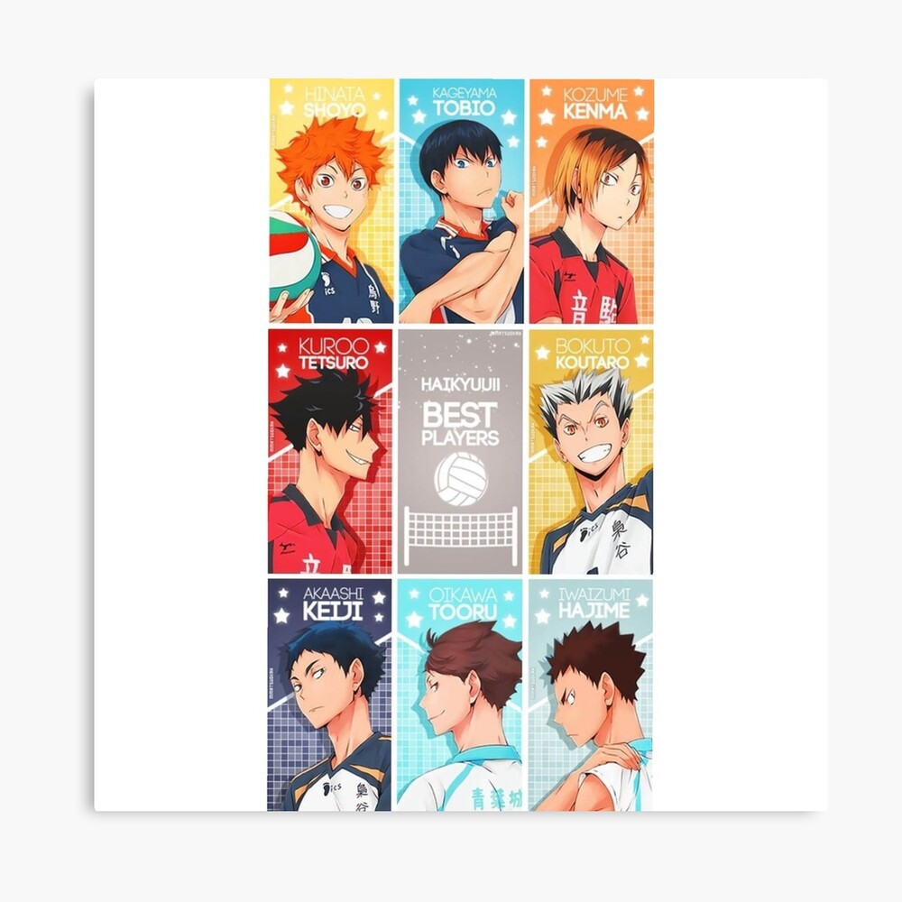 haikyuu volleyball anime photographic print by eman mohammed redbubble