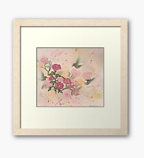 Hummingbirds-scroll down to view more of my work Framed Print