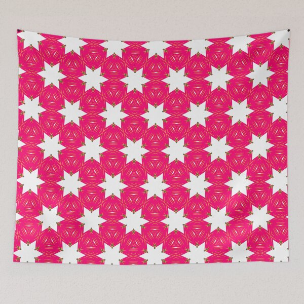 Artikelvorschau, Super Bright and Colorful Geometric Hot Pink Pattern entworfen und verkauft von cozycaroline.