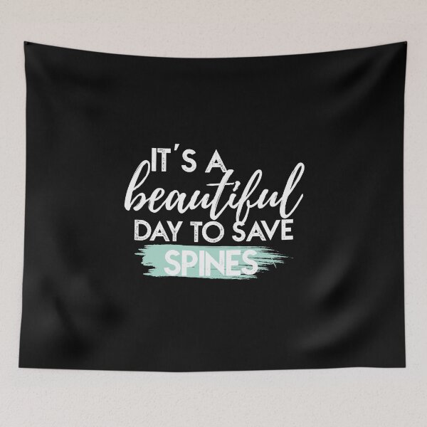 Item preview, It's It's beautiful day to save spine funny funny chiropractic women and men designed and sold by patroart.