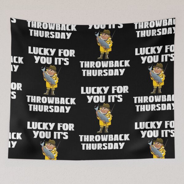 Item preview, Throwback Thursday, Lucky Fishing designed and sold by SportyDogShop.