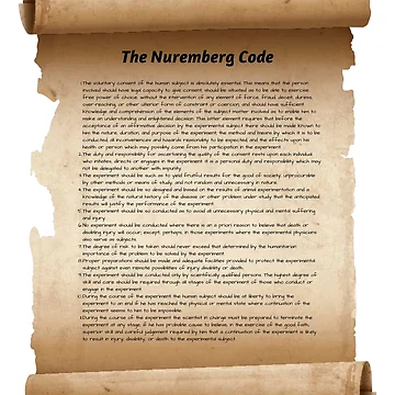 Artwork thumbnail, Nuremberg code Scroll by ThatMerchStore
