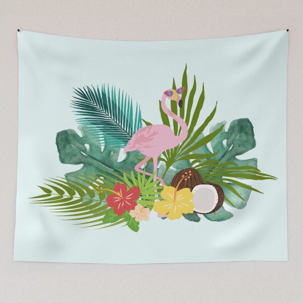 Item preview, Summer Tropical Flamingo designed and sold by SkyAfterDusk.